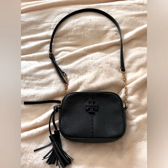 Tory Burch leather camera bag